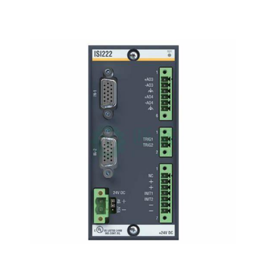 Bachmann ISI222 00013737-00 Positioning Module