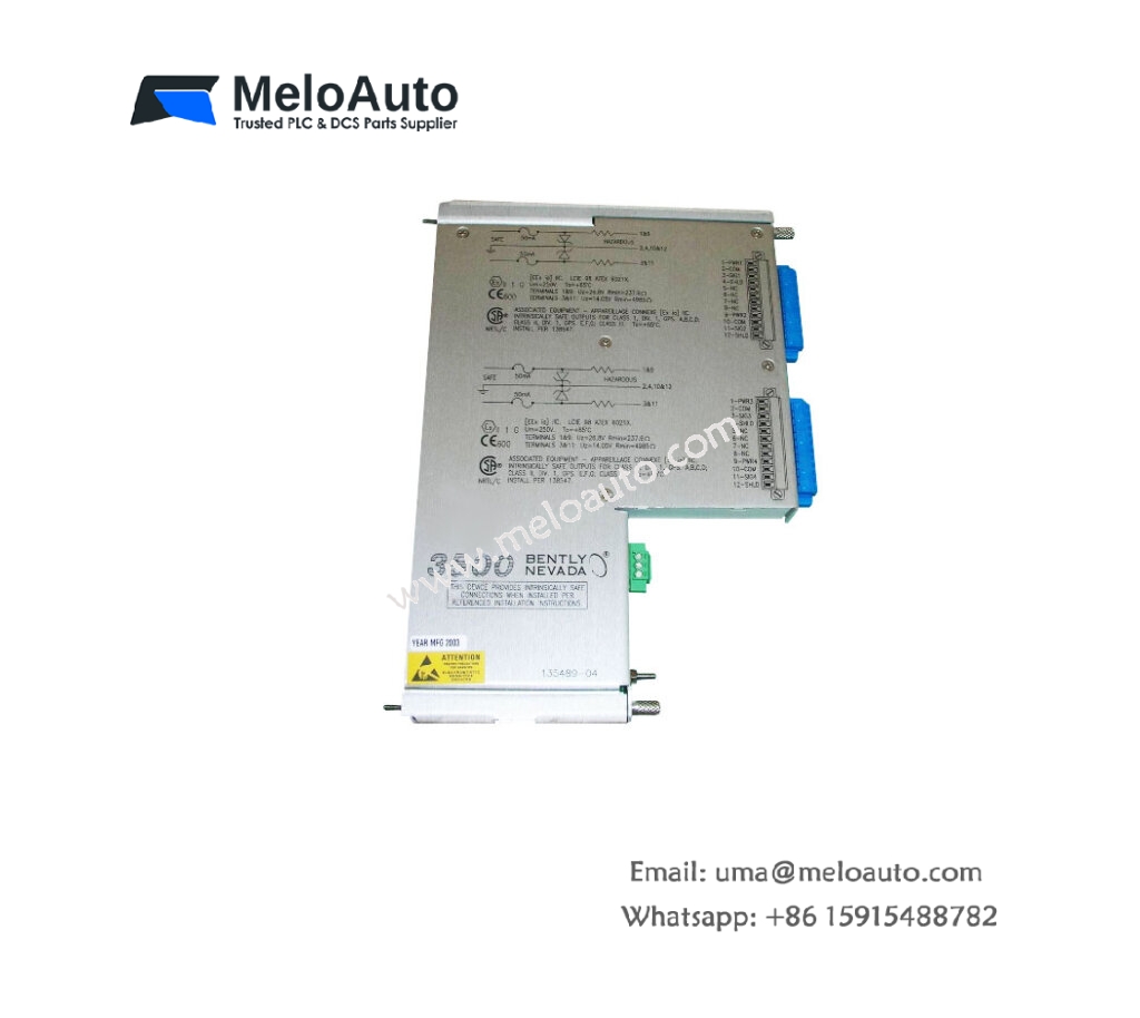 Bently Nevada 135489-02 I/O Module with Internal Barriers